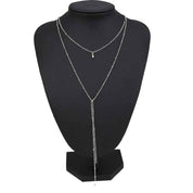 Retro Clavicle Necklace For Women Geometric Layered