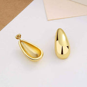 Gold Plated Water Drop Earrings For Women Elegant Jewelry