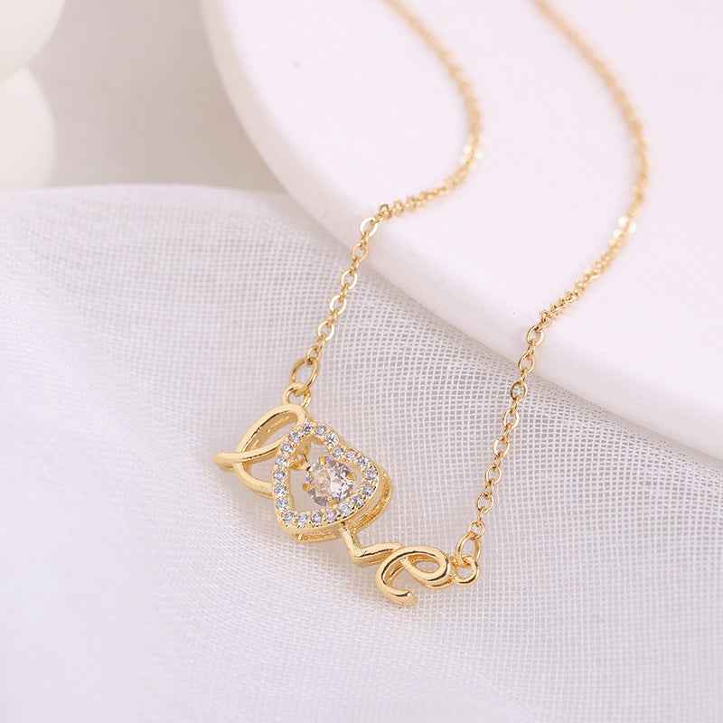 Titanium Steel Love Necklace for Women