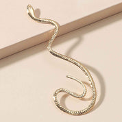 Non Hole Ear Clip Snake Shaped Zircon Earrings For Women