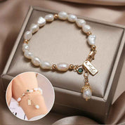 Natural Zircon Pearl Bracelet For Women Floral Luxury